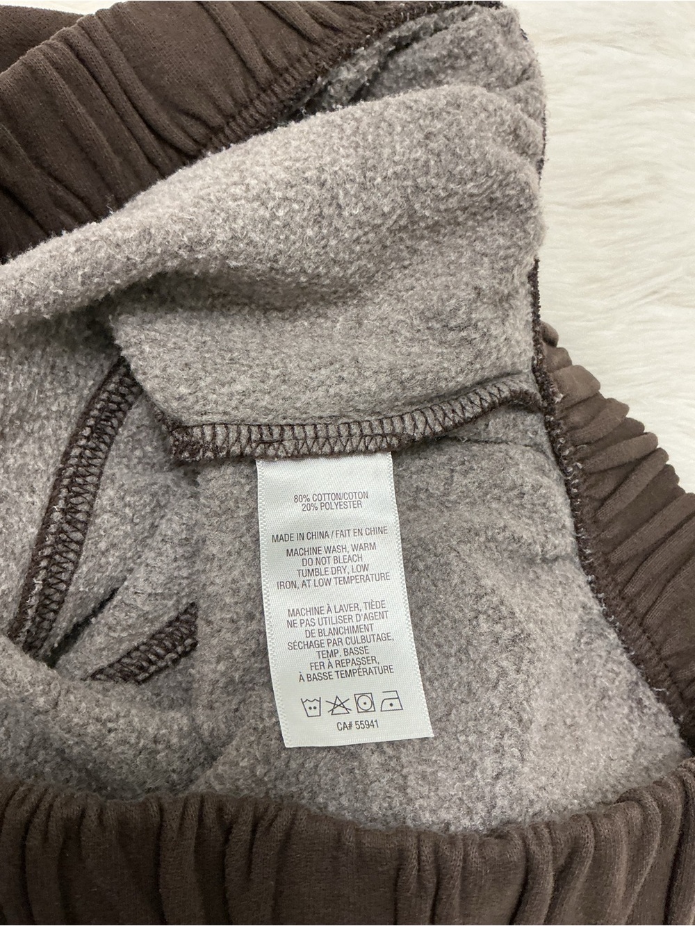 💙 Harlow - Cropped Sweatshirt in Deep Chocolate Brown - SZ L - Picture 7 of 8